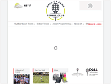 Tablet Screenshot of halloffametennisclub.com